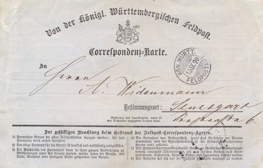 Feldpost 1871 Feldpost 1871
